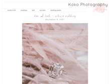 Tablet Screenshot of kokophotography.com.au